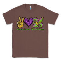 Chestnut peace love mardi gras Classic Tee - Jasminsmagicworld