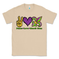 Mushroom peace love mardi gras Classic Tee - Jasminsmagicworld