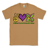 Toasted Coconut peace love mardi gras Classic Tee - Jasminsmagicworld