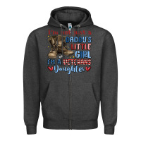 Charcoal Heather i'm not just a daddy's little girl Zipper Hoodie - MaliasSmallBusiness