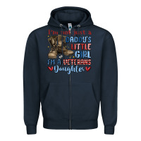 Navy i'm not just a daddy's little girl Zipper Hoodie - MaliasSmallBusiness