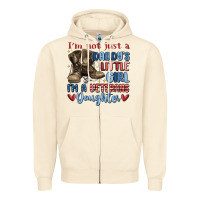 Sandshell i'm not just a daddy's little girl Zipper Hoodie - MaliasSmallBusiness