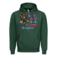 Sports Green i'm not just a daddy's little girl Zipper Hoodie - MaliasSmallBusiness