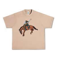 Burro bucking bronco cowboy rodeo Urban Heavy Tee - Artiststas