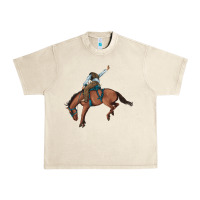 Bucking Bronco Cowboy Rodeo Urban Heavy Tee | Teevron