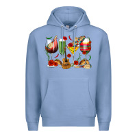 Colony Blue Mexico Wine Glasses Premium Hoodie - texasbilliewilder