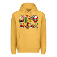 Mustard Mexico Wine Glasses Premium Hoodie - texasbilliewilder