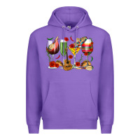 Purple Mexico Wine Glasses Premium Hoodie - texasbilliewilder
