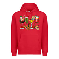 Red Mexico Wine Glasses Premium Hoodie - texasbilliewilder