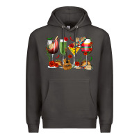 Smoke Mexico Wine Glasses Premium Hoodie - texasbilliewilder