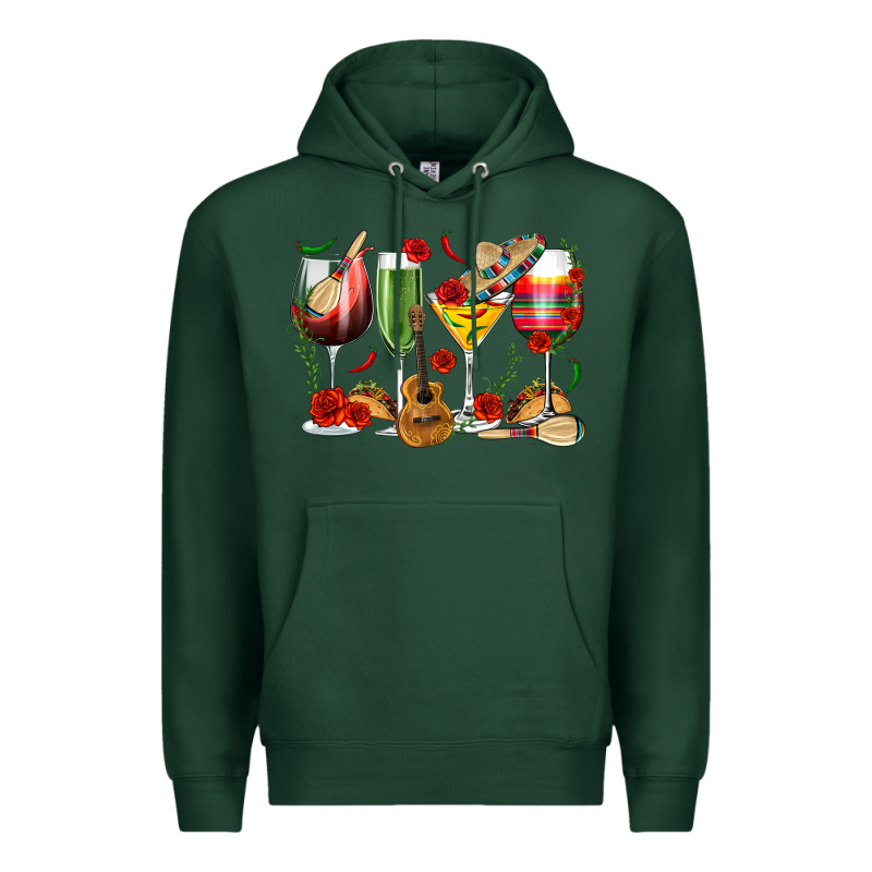 Mexico Wine Glasses Premium Hoodie by texasbilliewilder | Teevron