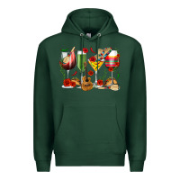 Sports Green Mexico Wine Glasses Premium Hoodie - texasbilliewilder