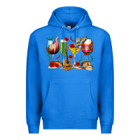 True Royal Mexico Wine Glasses Premium Hoodie - texasbilliewilder