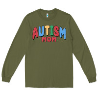 Army Green autism mom Long Sleeve Tee - MaliasSmallBusiness