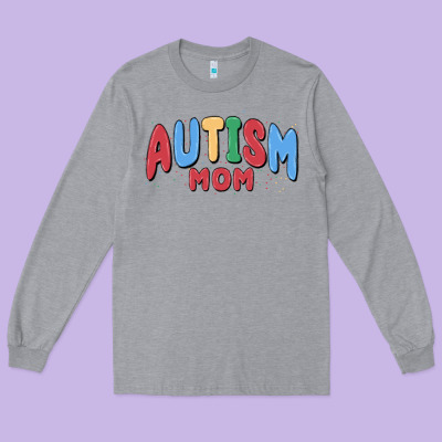 Autism Mom Long Sleeve Tee Designed By Maliassmallbusiness