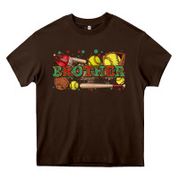 Chocolate Brown brother softball Heavy Core Tee - Zillion Design Studio