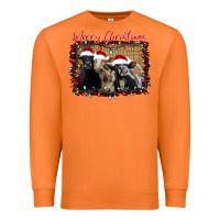 Carrot Merry Christmas Cows Premium Sweatshirt - Bettercallsaul