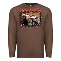 Chestnut Merry Christmas Cows Premium Sweatshirt - Bettercallsaul