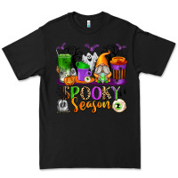 Black Spooky Season Coffee Cups Premium Tee - texasbilliewilder