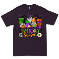 Plum Spooky Season Coffee Cups Premium Tee - texasbilliewilder