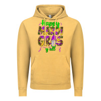 Vintage Mustard happy mardi gras y'all gnome Vintage Hoodie - JahusDesignShop