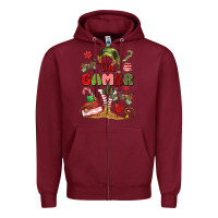 Burgundy the gamer elf Zipper Hoodie - MaliasSmallBusiness