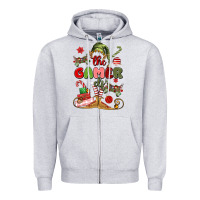 Heather Grey the gamer elf Zipper Hoodie - MaliasSmallBusiness