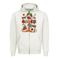Oatmeal Heather the gamer elf Zipper Hoodie - MaliasSmallBusiness