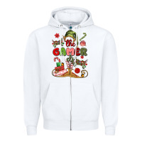 White the gamer elf Zipper Hoodie - MaliasSmallBusiness