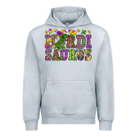 Heather Grey Mardi Saurus Urban Hoodie - HowdyJamesFarm