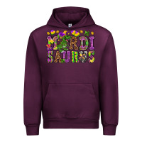 Mauve Wine Mardi Saurus Urban Hoodie - HowdyJamesFarm