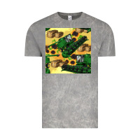 Cloud Rock harvester seamless pattern Vintage Tee - BundleAndBundleShop