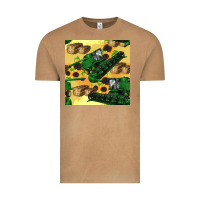 Vintage Camel harvester seamless pattern Vintage Tee - BundleAndBundleShop