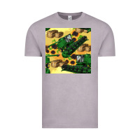 Vintage Zinc harvester seamless pattern Vintage Tee - BundleAndBundleShop