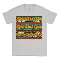 Moon Dust sunflowers leopard cowhide turquoise Classic Tee - BarkalooDesign