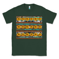 Sports Green sunflowers leopard cowhide turquoise Classic Tee - BarkalooDesign