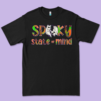 Spooky State Of Mind Premium Tee Designed By Texasbilliewilder