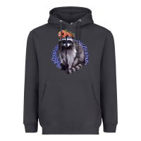 Smoke Raccoon with Flowers Heavyweight Hoodie - Bettercallsaul