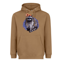 Toasted Coconut Raccoon with Flowers Heavyweight Hoodie - Bettercallsaul