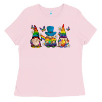 Bubblegum Pink pride gnomies Ladies Tee - texasbilliewilder