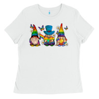 White pride gnomies Ladies Tee - texasbilliewilder