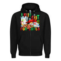 Black i put out for santa Zipper Hoodie - MaliasSmallBusiness