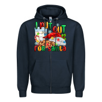 Navy i put out for santa Zipper Hoodie - MaliasSmallBusiness