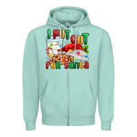 Seafoam i put out for santa Zipper Hoodie - MaliasSmallBusiness