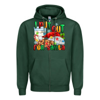 Sports Green i put out for santa Zipper Hoodie - MaliasSmallBusiness