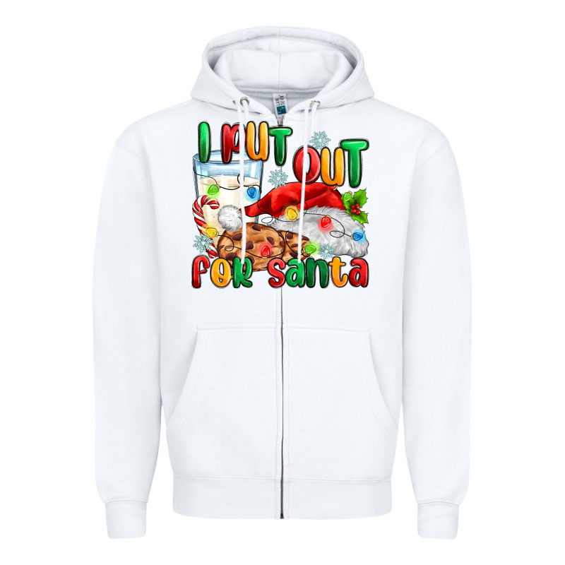 I Put Out For Santa Zipper Hoodie by MaliasSmallBusiness | Teevron