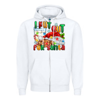 White i put out for santa Zipper Hoodie - MaliasSmallBusiness