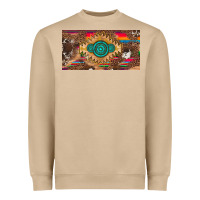 Mushroom western gemstone and leopard with serape licanse plate Heavyweight Sweatshirt - Artiststas