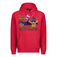 Cardinal Happy Mardi Carnival with truck Premium Hoodie - NancyCooperArtShop