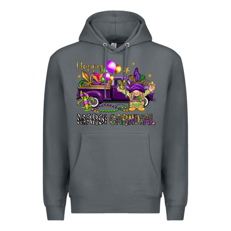 Happy Mardi Carnival With Truck Premium Hoodie by NancyCooperArtShop | Teevron